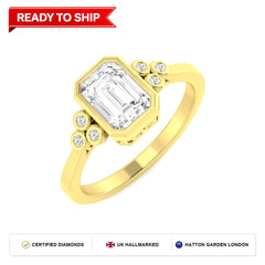 Lab grown diamond earring