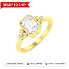 Lab grown diamond earring