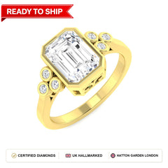 Lab grown diamond earring