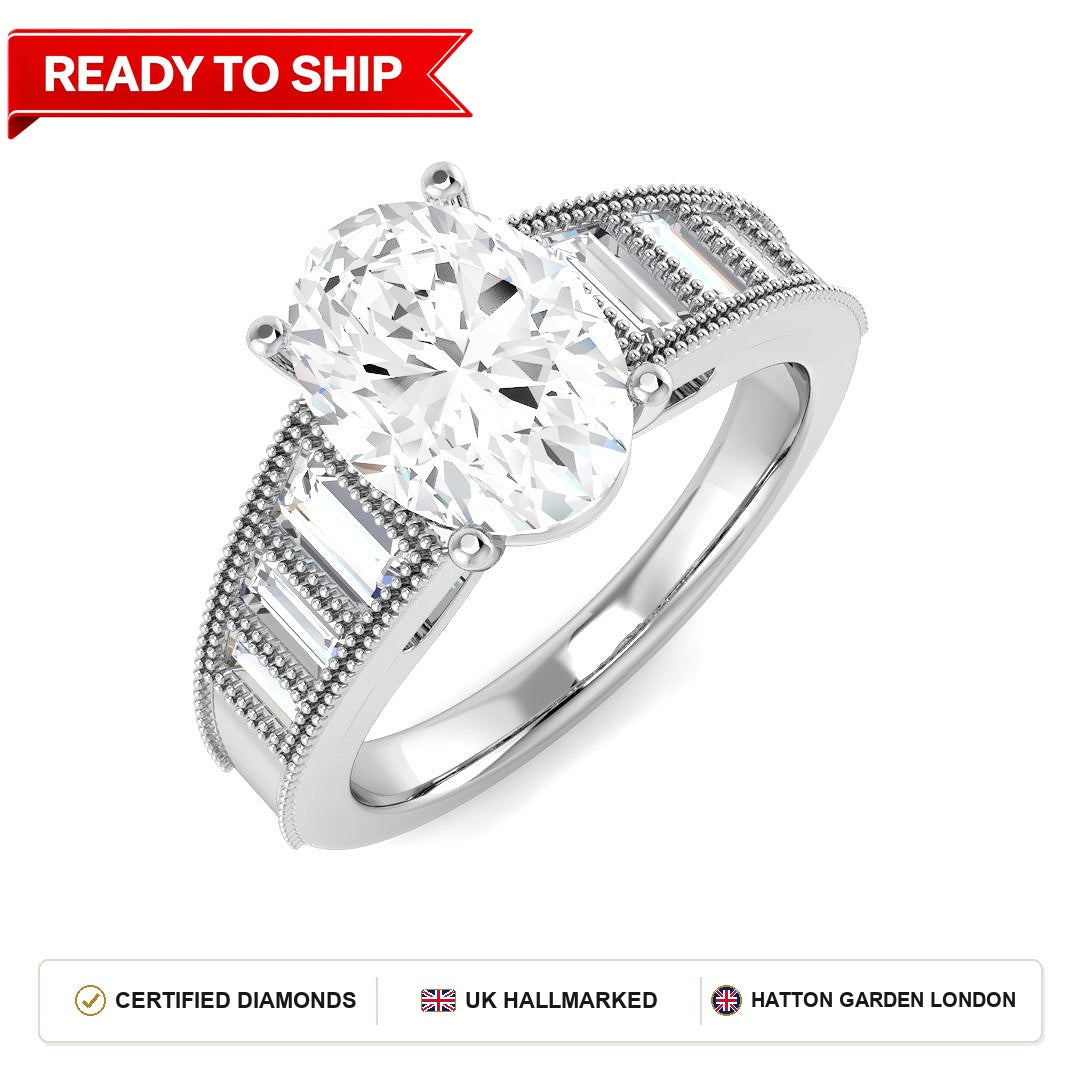 Lab grown diamond earring