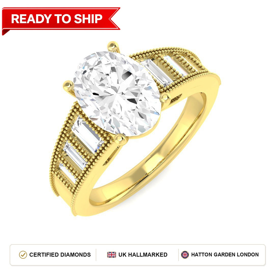 Lab grown diamond earring