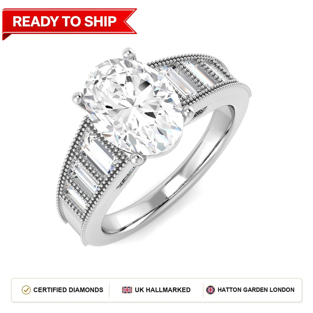 Lab grown diamond earring