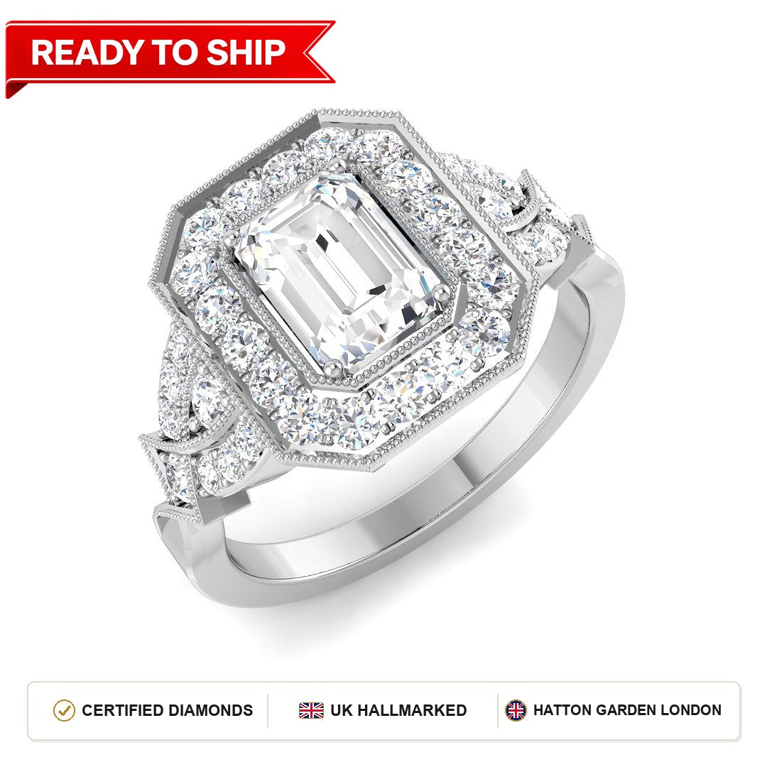 Lab grown diamond earring