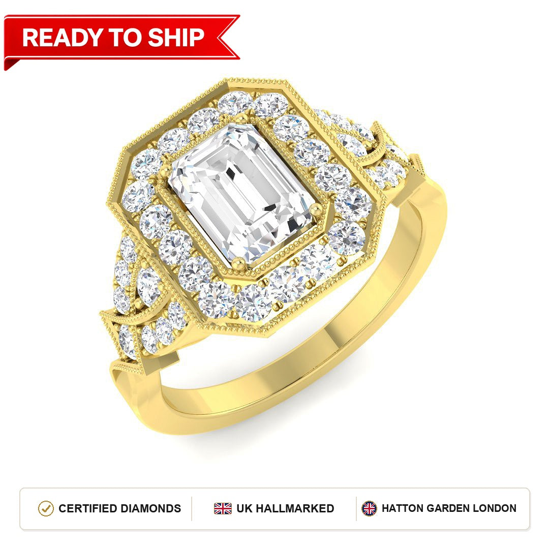 Lab grown diamond earring