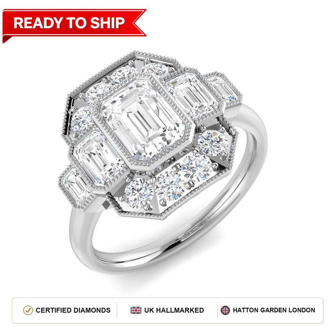 Lab grown diamond earring