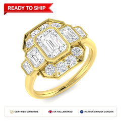 Lab grown diamond earring