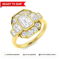 Lab grown diamond earring