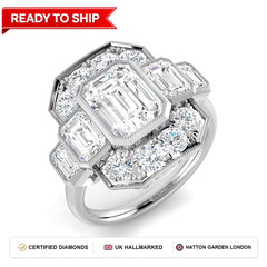 Lab grown diamond earring