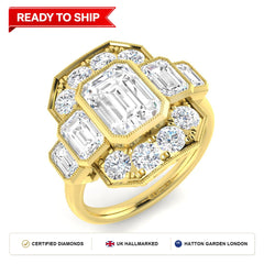 Lab grown diamond earring