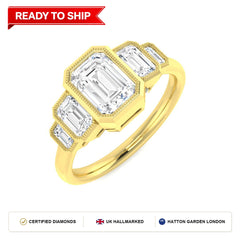 Lab grown diamond earring