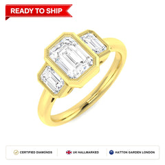 Lab grown diamond earring