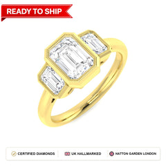 Lab grown diamond earring