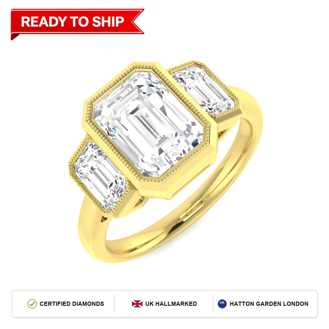 Lab grown diamond earring