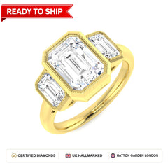 Lab grown diamond earring