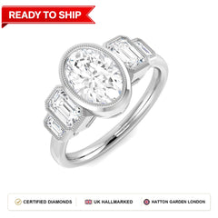 Lab grown diamond earring