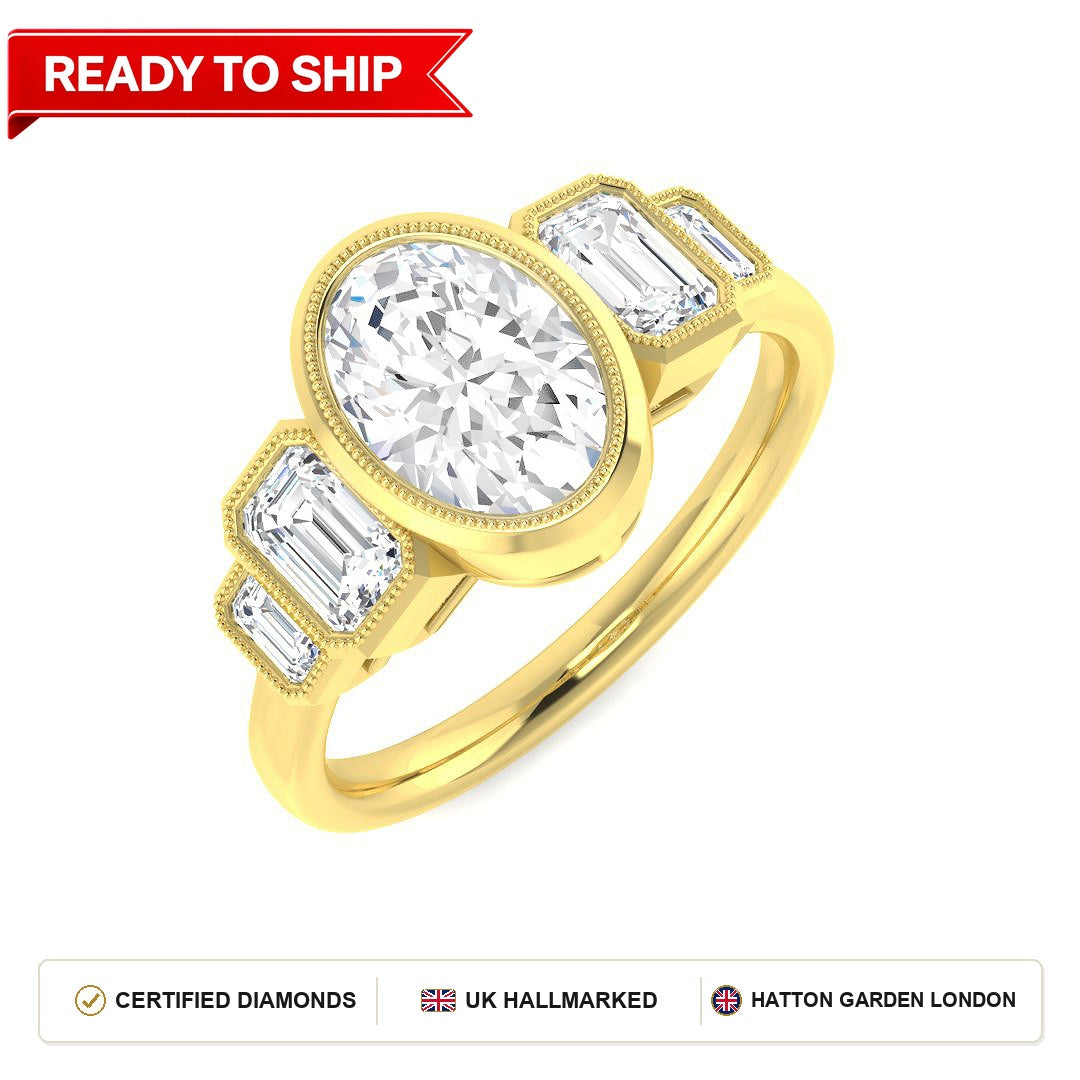 Lab grown diamond earring