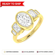 Lab grown diamond earring