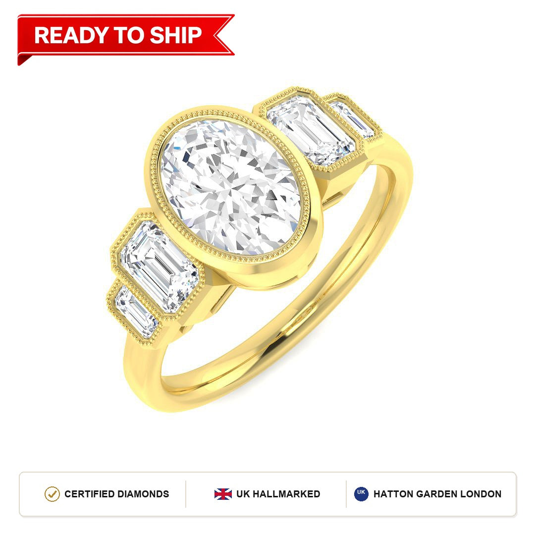 Lab grown diamond earring