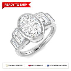Lab grown diamond earring