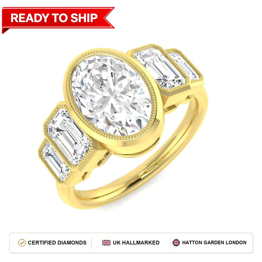 Lab grown diamond earring