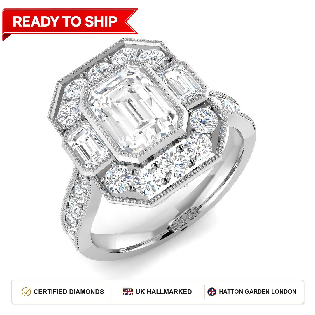 Lab grown diamond earring