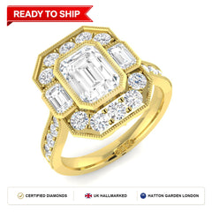 Lab grown diamond earring