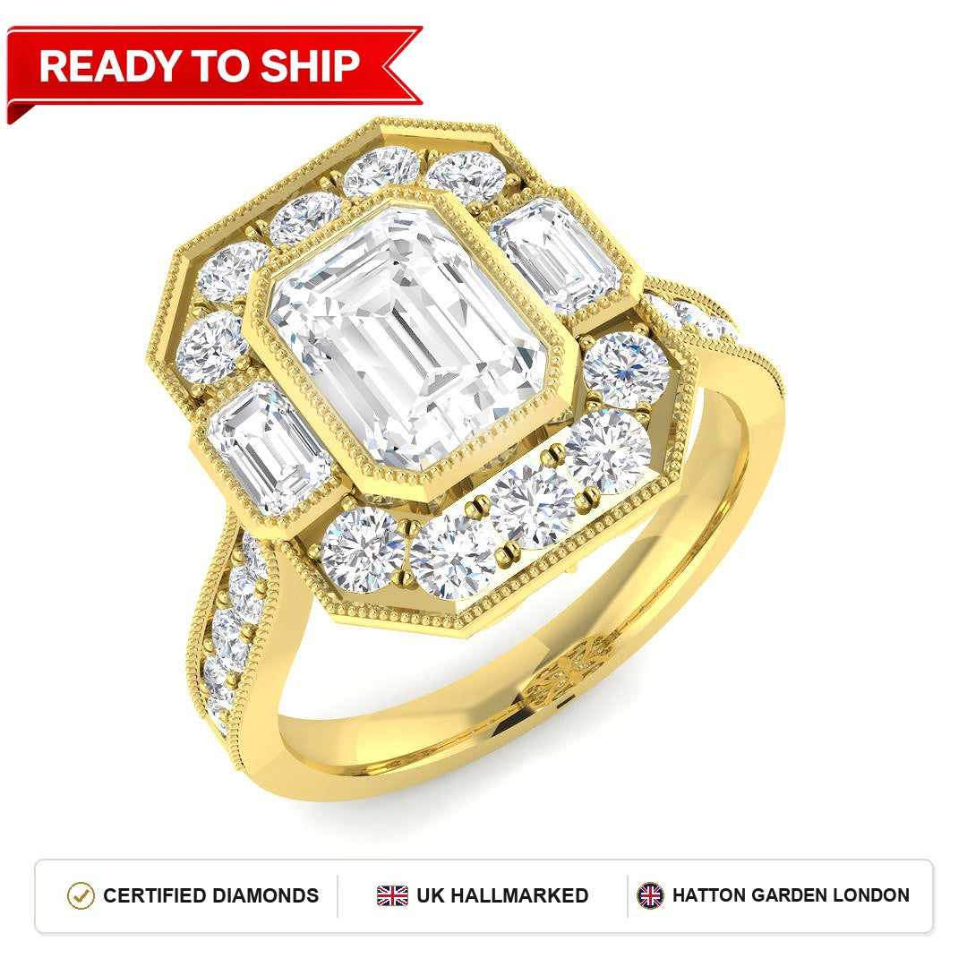 Lab grown diamond earring