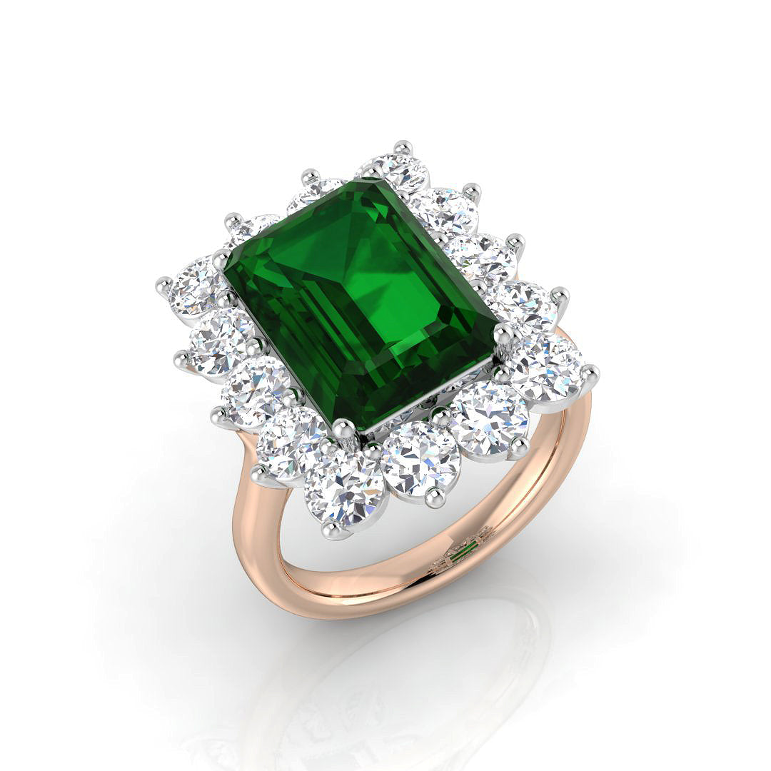 Diamond Exquikite Emerald Ring | 5.5ct - 8ct