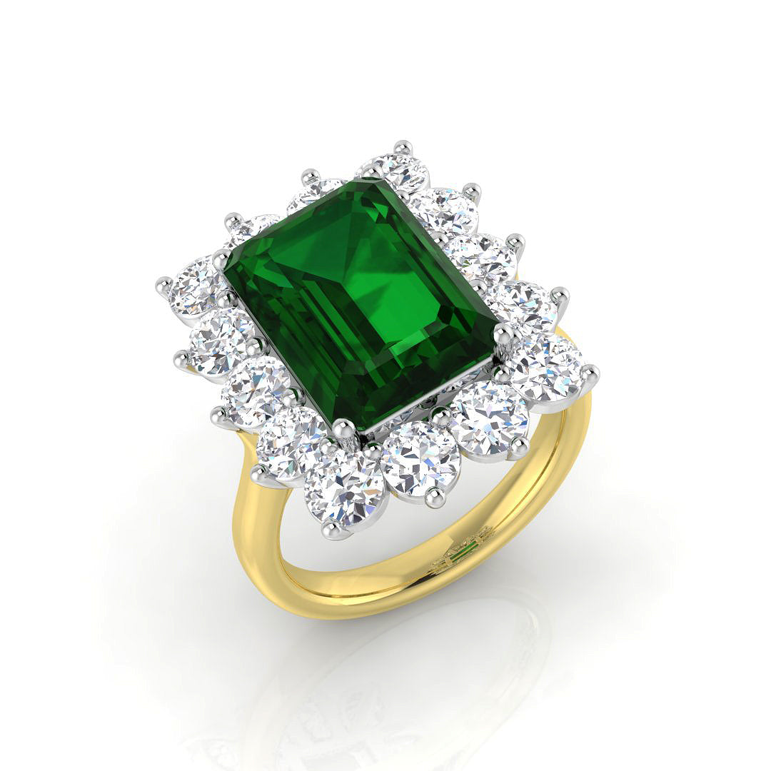 Diamond Exquikite Emerald Ring | 5.5ct - 8ct