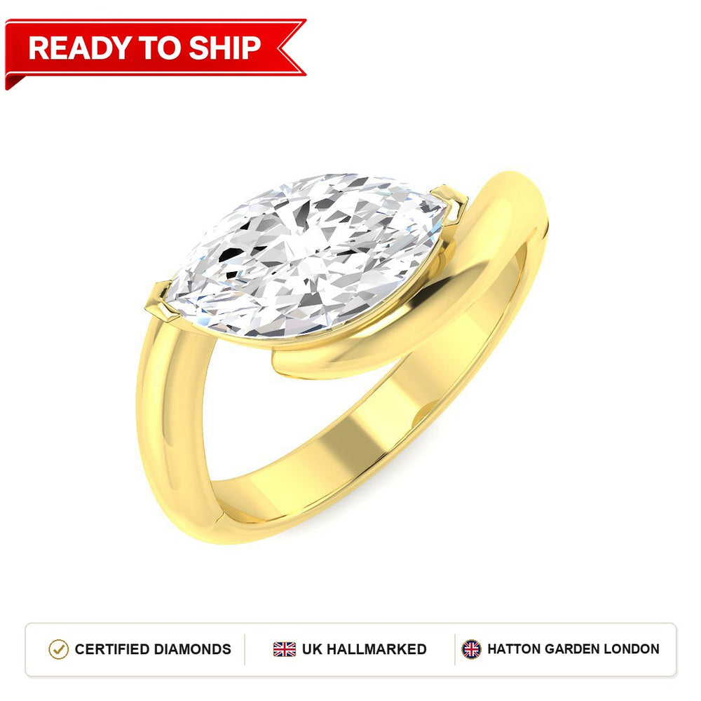 Lab grown diamond earring