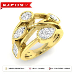 Lab grown diamond earring