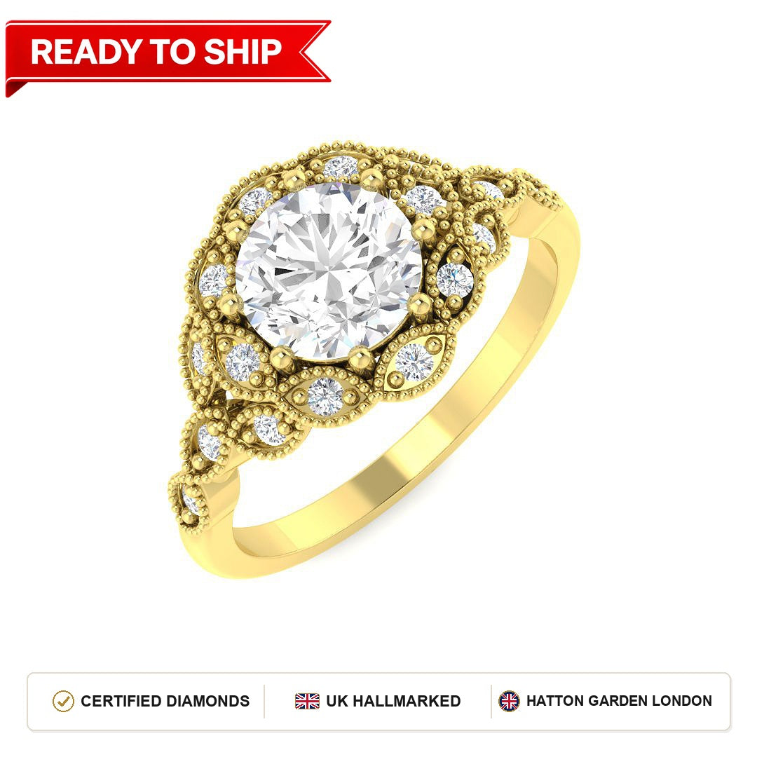 Lab grown diamond earring
