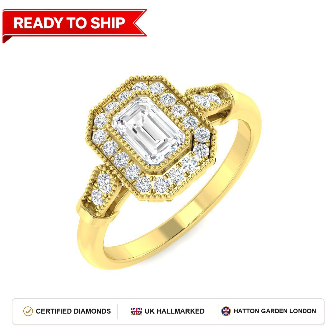 Lab grown diamond earring
