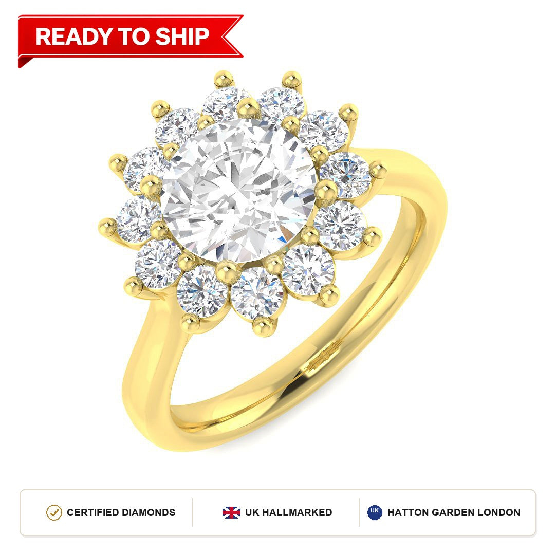Lab grown diamond earring