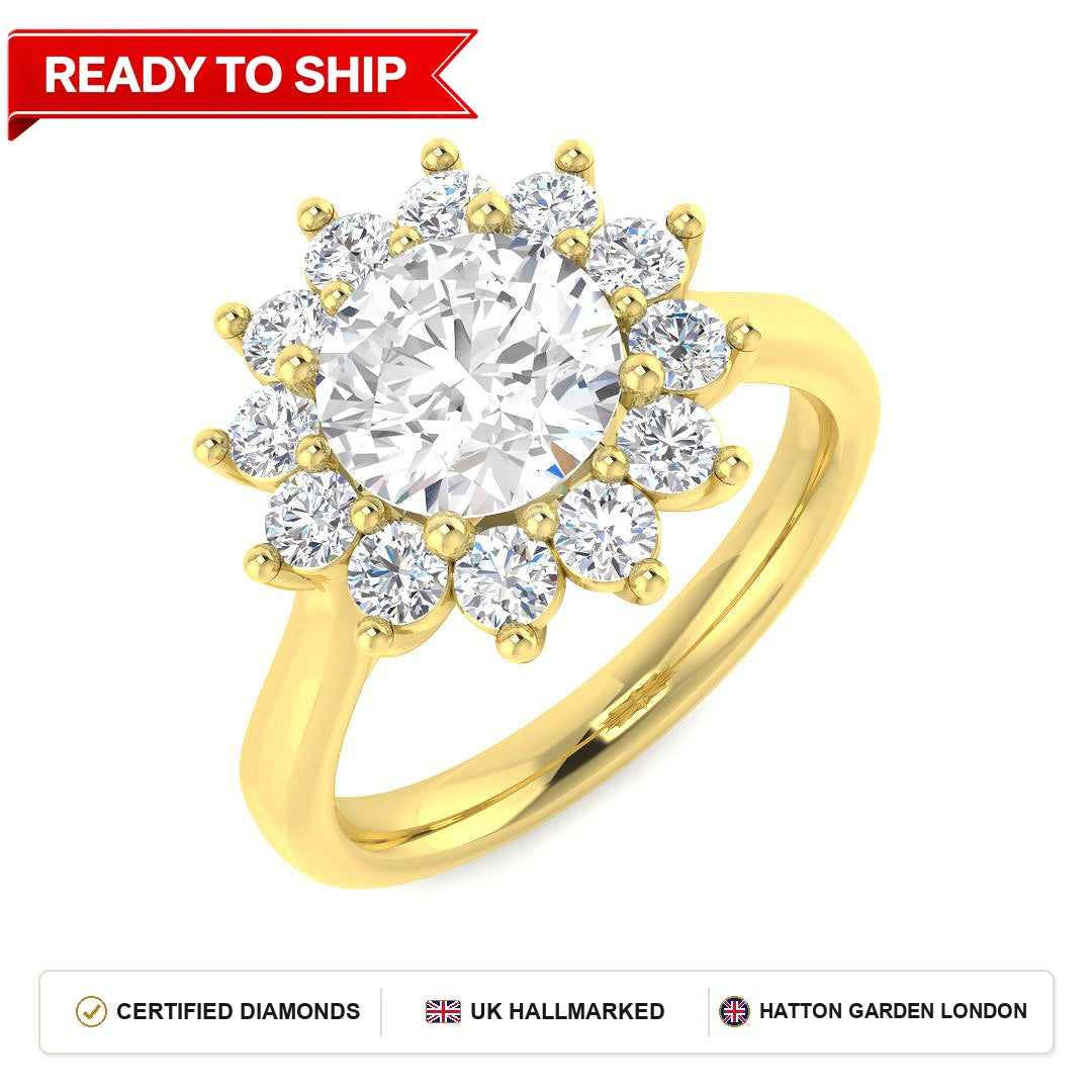 Lab grown diamond earring