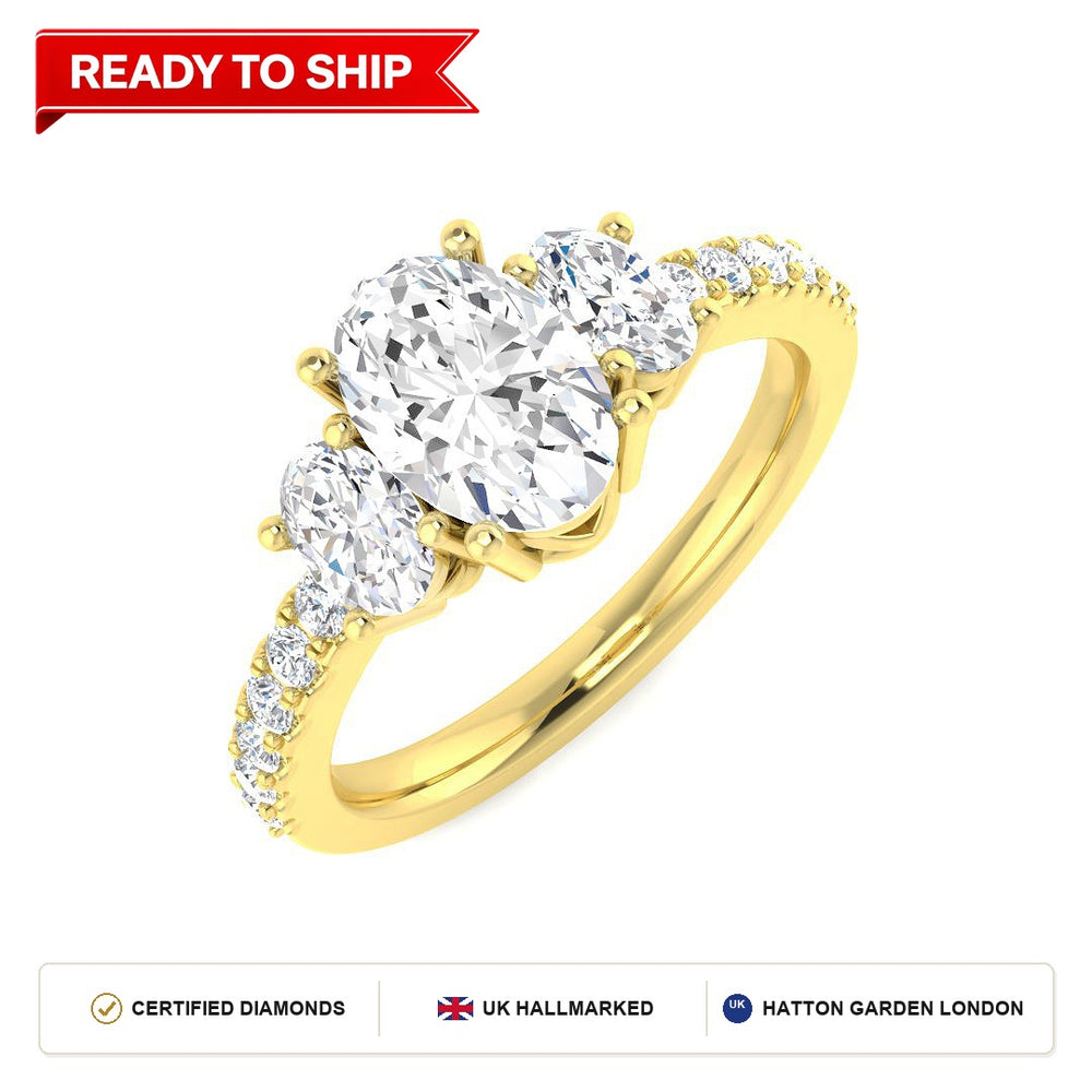 Lab grown diamond earring