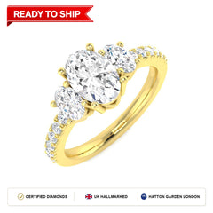 Lab grown diamond earring