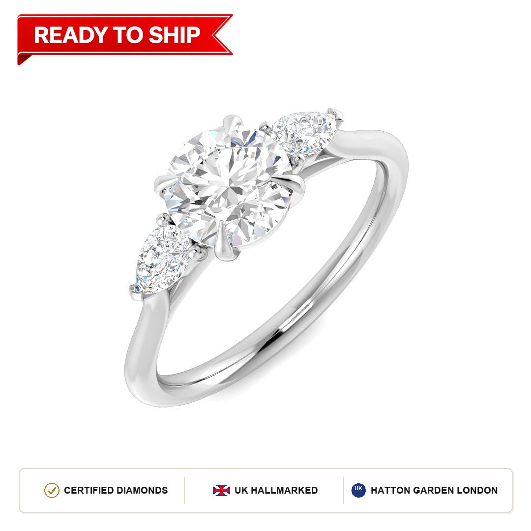 Lab grown diamond earring