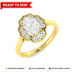 Lab grown diamond earring