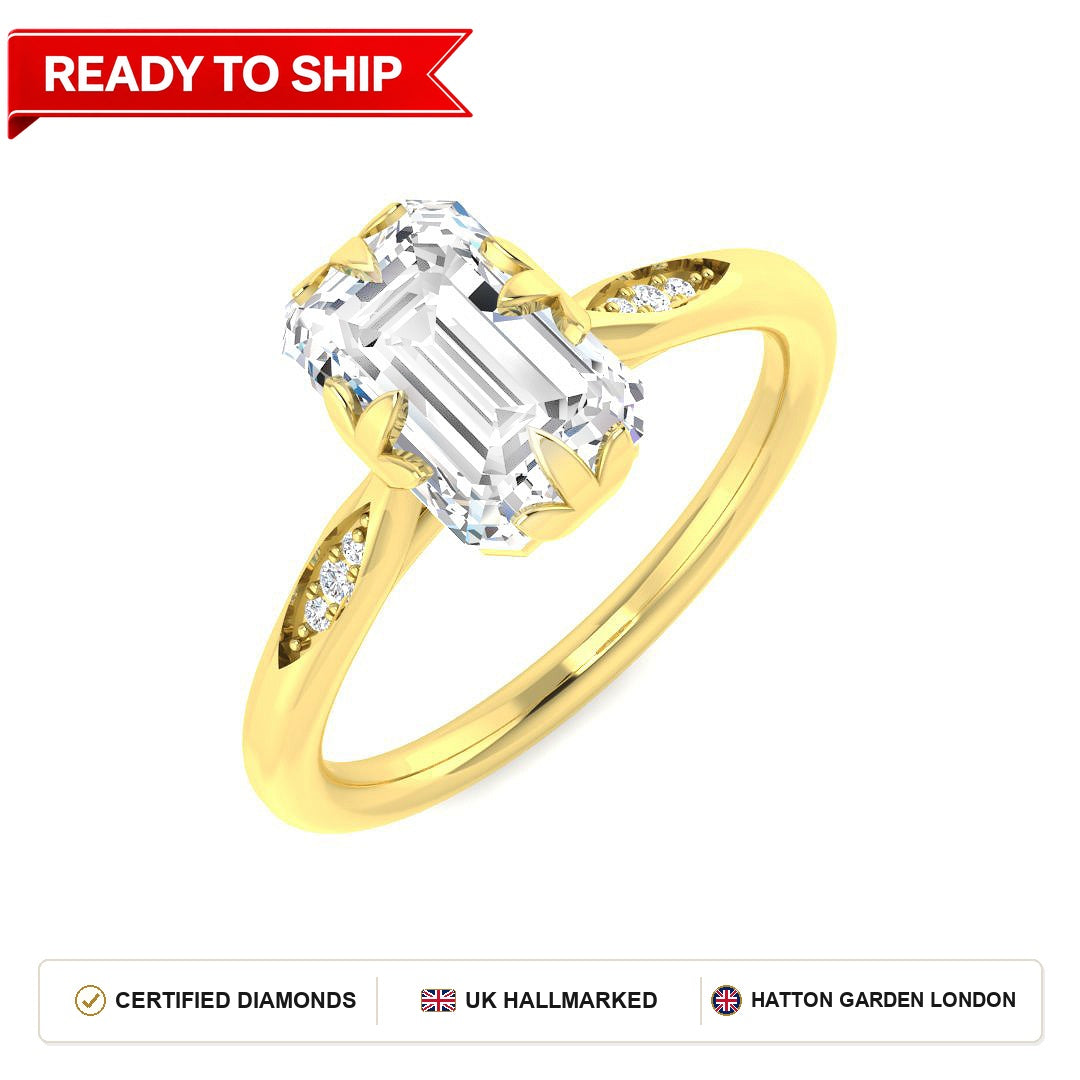 Lab grown diamond earring