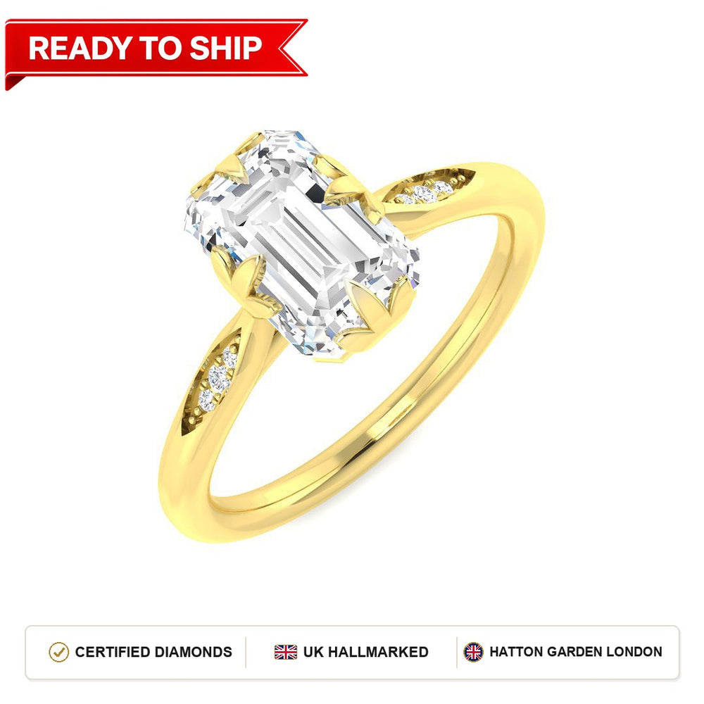 Lab grown diamond earring