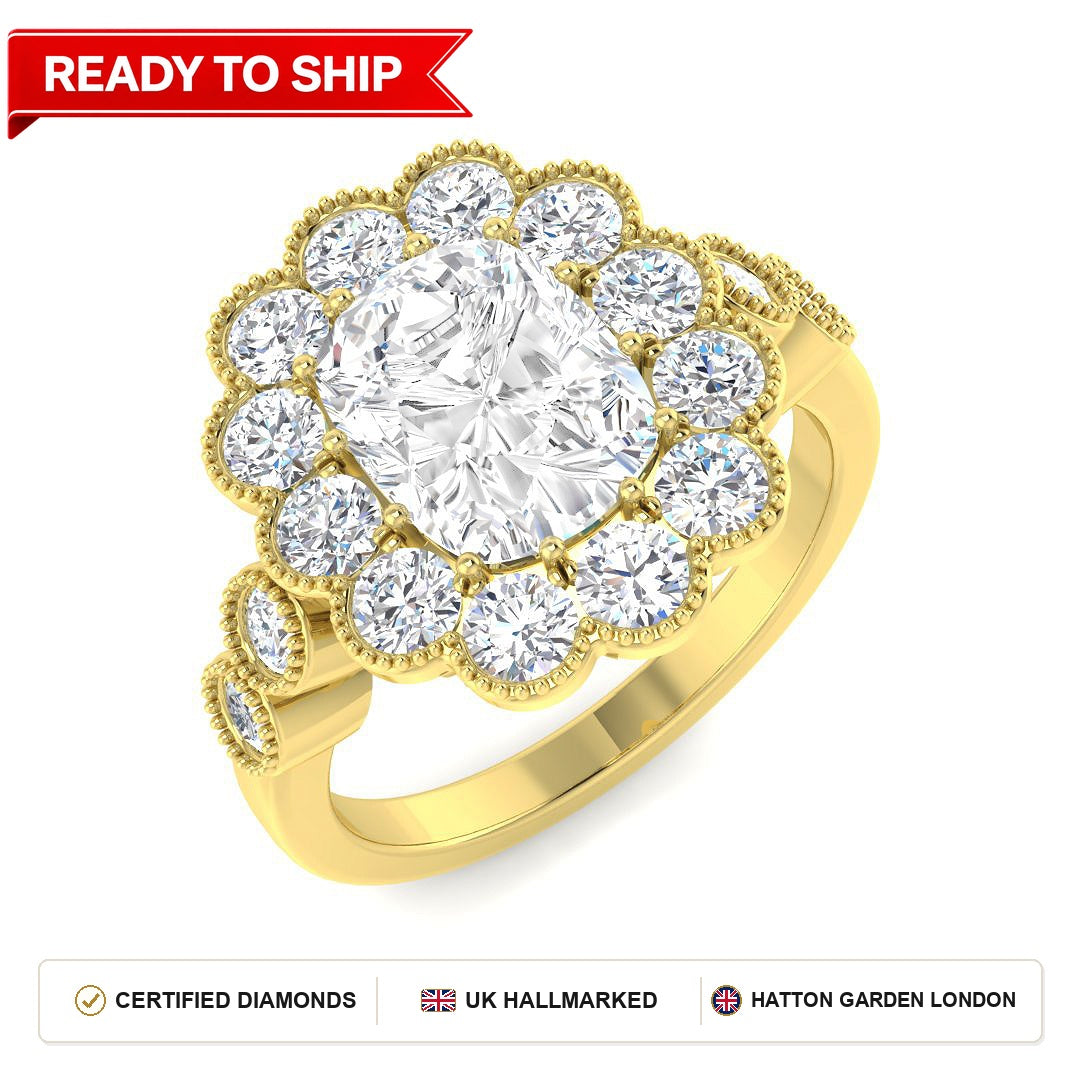 Lab grown diamond earring