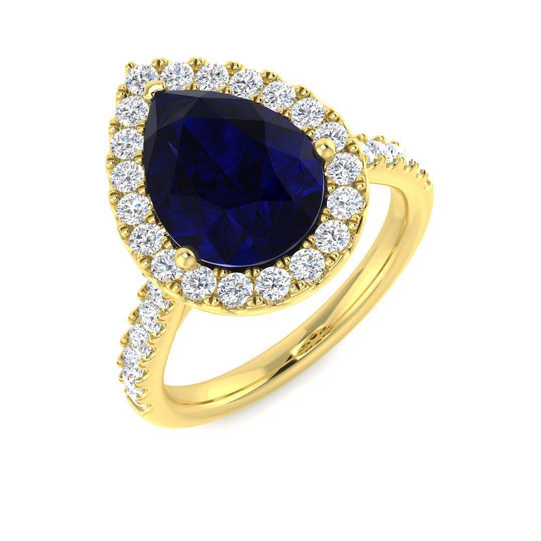 4.86Ct Lab Grown Diamond Ring in 9k Yellow Gold | Ring Size - M