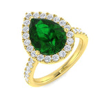 3.39Ct Lab Grown Diamond Ring in 9k Yellow Gold | Ring Size - M