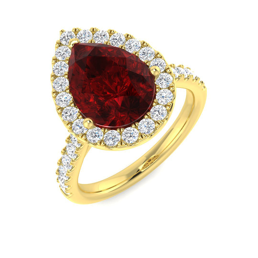 4.95Ct Lab Grown Diamond Ring in 9k Yellow Gold | Ring Size - M