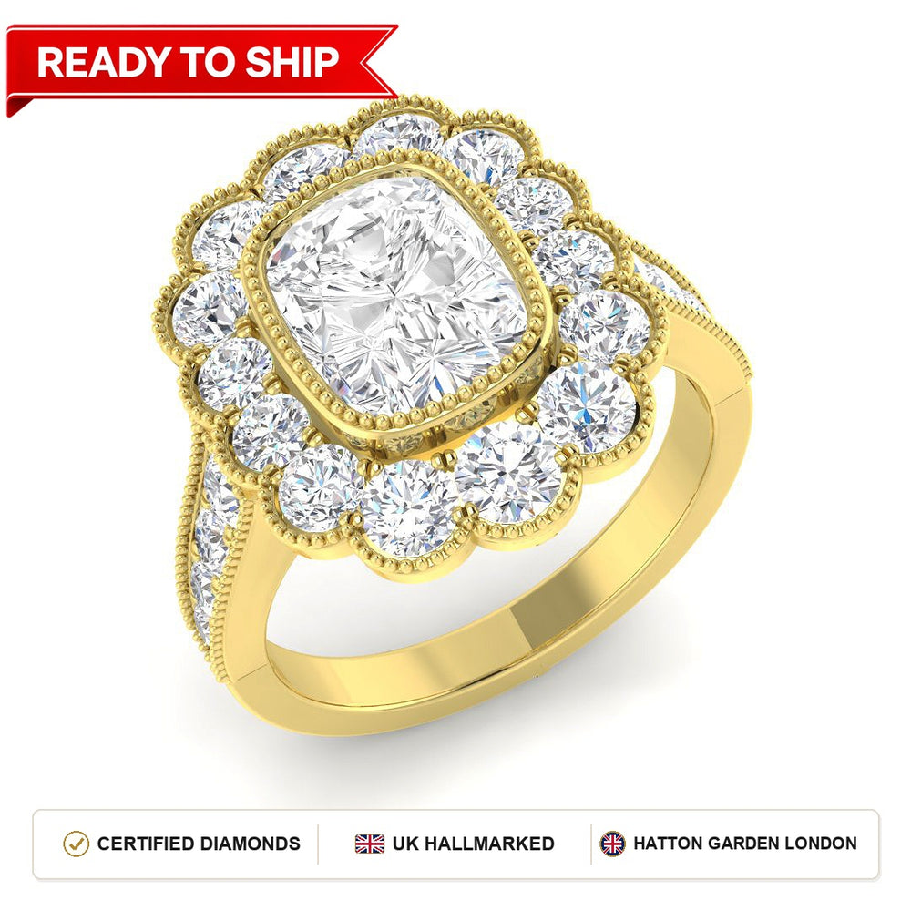 Lab grown diamond earring
