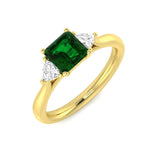 Diamond Wrexham Emerald Ring | 1.25ct | Hallmarked Gold & Platinum