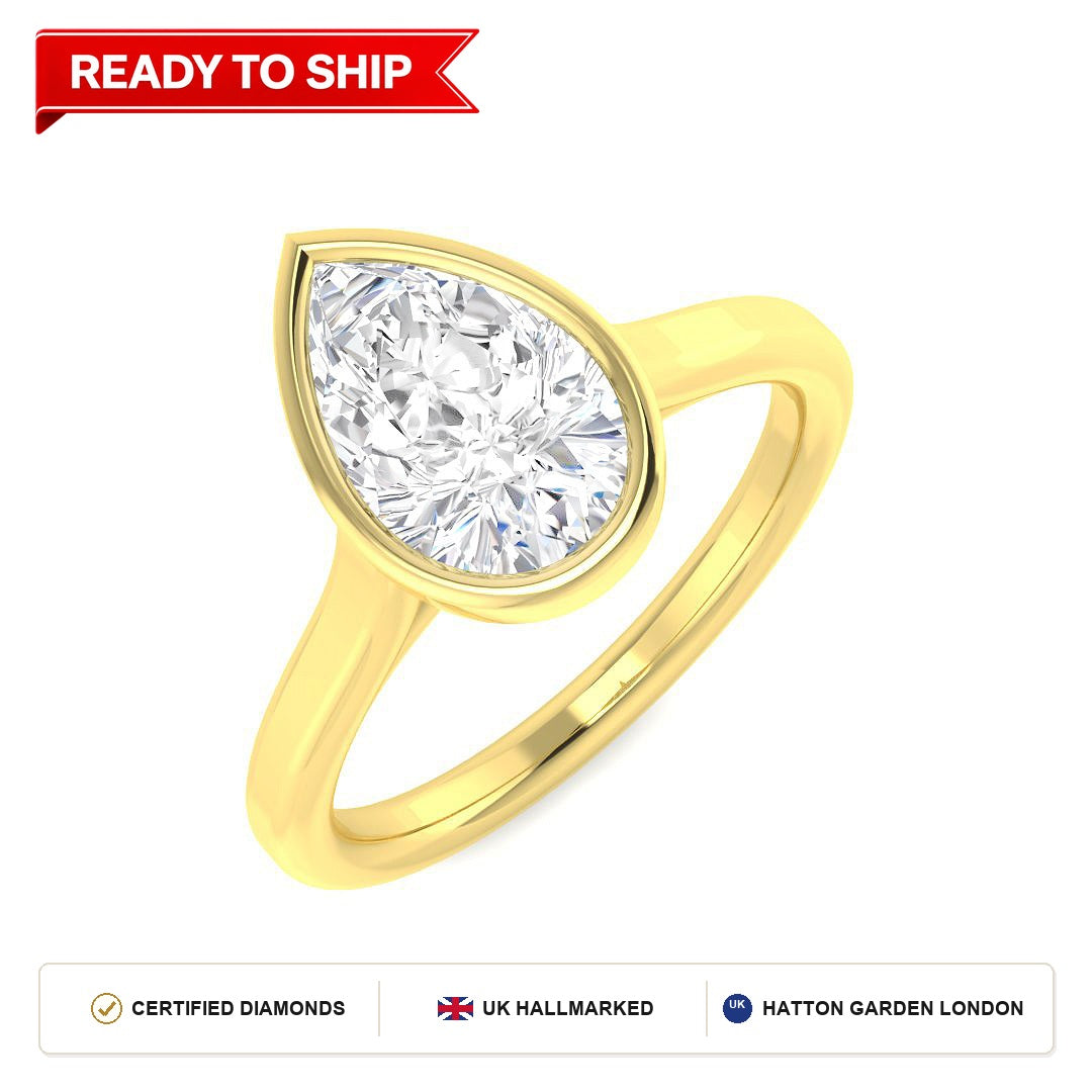 Lab grown diamond earring