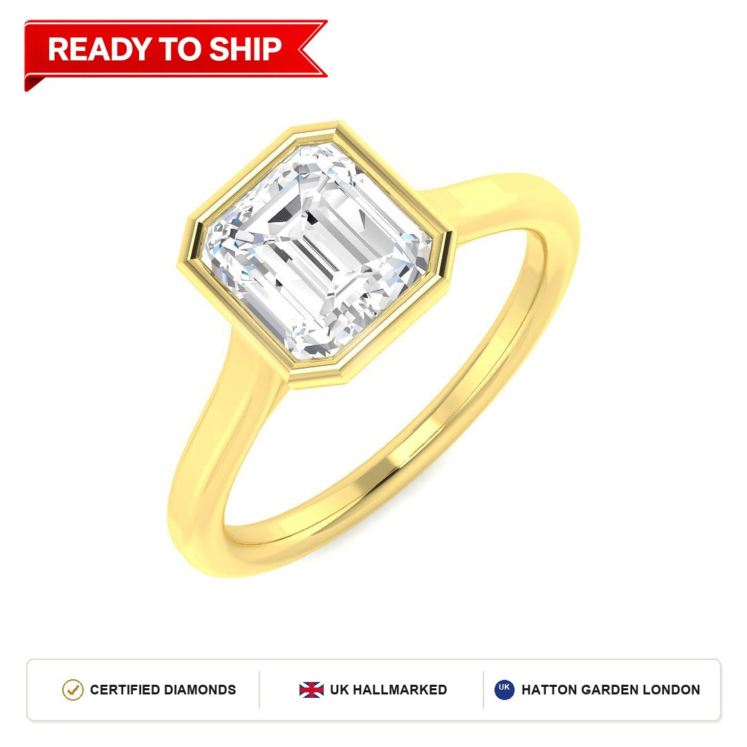 Lab grown diamond earring