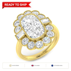 Lab grown diamond earring
